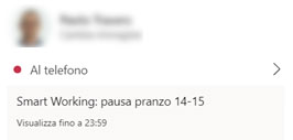 Microsoft Teams status utente