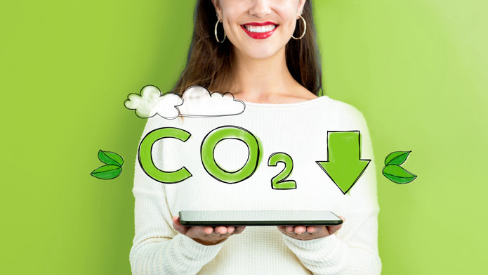 rimuovi la co2 con un software gestionale green